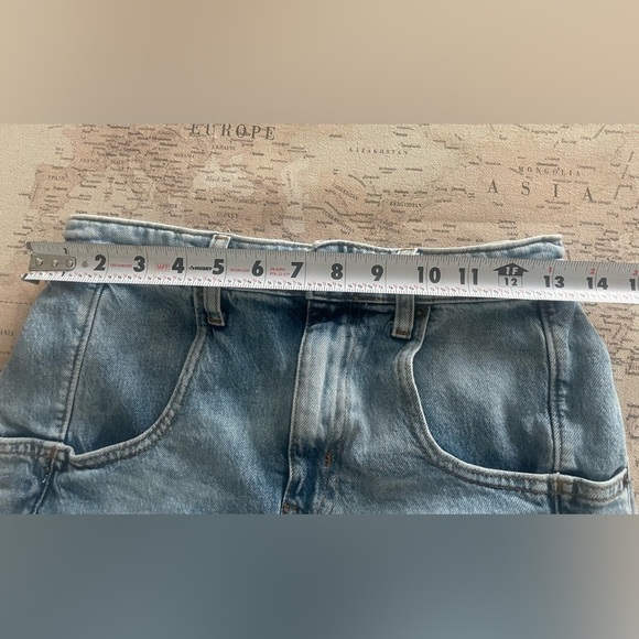 BDG High Rise Stretch Roll Hem Denim Shorts Size 27 - Picture 3 of 6